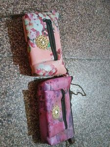 Floral Print Pouches