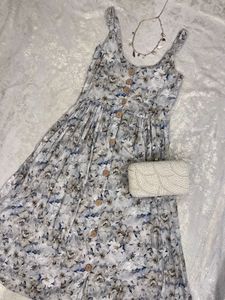 Floral Sundress with Buttons