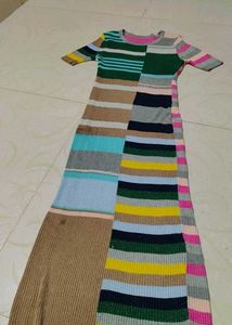 Colorful Knit Dress