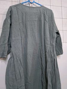 Green Embroidered Dress