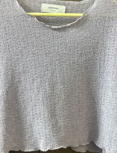 Korean Lavender Cute Crop Top Loose Fit