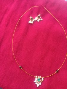 Invisible Chain With Earrings