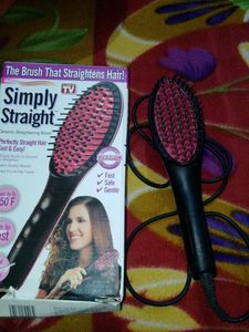 the hair straighten brush from ceramic for simply