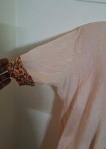 Beige Floral Print Dress