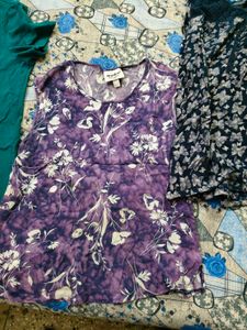Combo Of 4 Daily Use Cotton Tops In Xl Size