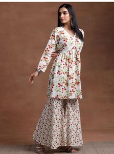Floral Print Kurta Set