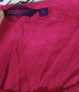 Pink Sleeveless Kurti