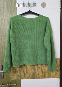 Green Knit Cardigan