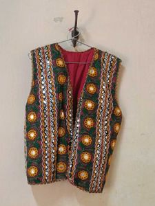 Embroidered Mirrorwork Vest
