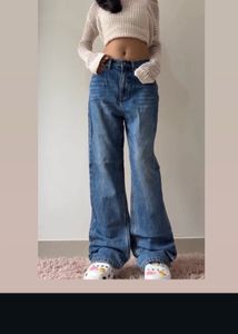 Wide Leg Denim Jeans