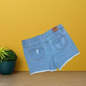 women blue short size 34 (P-10)