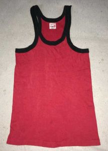 Vintage Red &amp; Black Tank Top