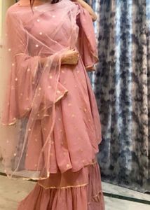 Pink Embroidered Shara Suit New