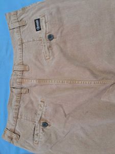 CRASCO RELAXED FIT TAN JEANS