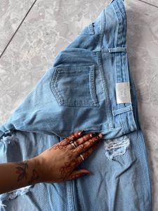 Ripped Light Wash Jeans