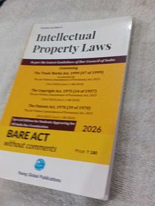 Intellectual Property Laws - Bare Act