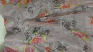 🌸 Organza Floral Block Pleated Skirt | Dreamy🌸