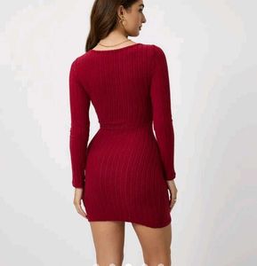 Red Bodycon Mini Dress