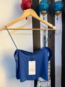 Zara String Cami Strappy Crop Top