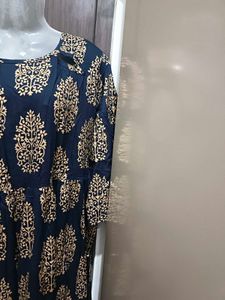New Black And Golden Naira Kurta