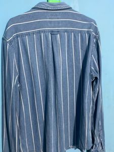 Wrangler Striped Denim Shirt