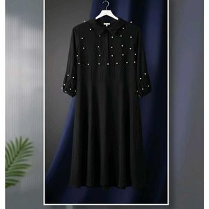 Elegant Black Midi Dress