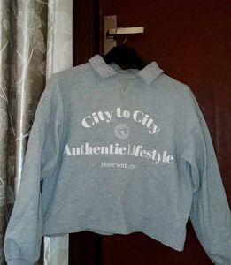 Grey Graphic Print Sweatshirt