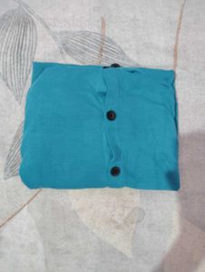 Teal Button-Down Shirt