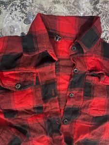 Checkered Red And Black Shirt