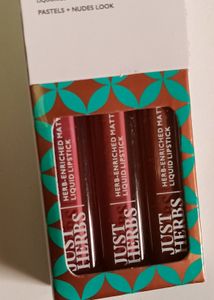Completely New Just Herbs Lipstick Set Of 3