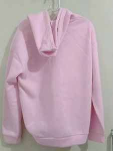 Pink Embroidered Hoodie