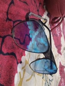 Blue Mirrored Aviator Sunglasses