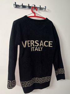 Versace Italy Black Sweater