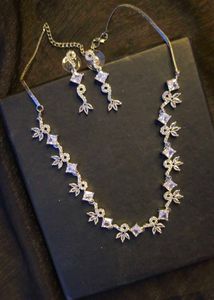 American Diamond Jewellery Set