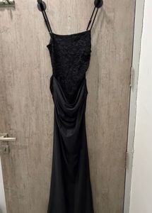 Black Lace Maxi Dress