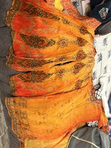 Orange Colour Suit With Sharara