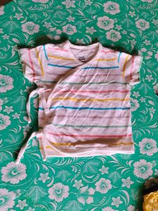 Cute Striped Baby Kimono 0-3 Months