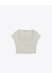 Zara knit Striped Crop Top