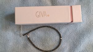 Silver Soul Spirit Black Beads Anklet GIVA