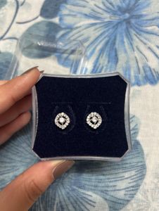 Diamond Cluster Stud Earrings