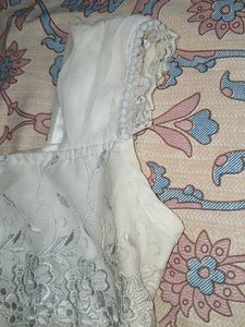 Vintage Off White Tunic Top