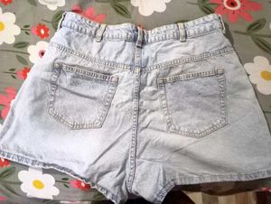 Light Wash Denim Shorts
