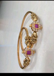 New One Gram Gold Nakkashi Bangles(2 Kade)