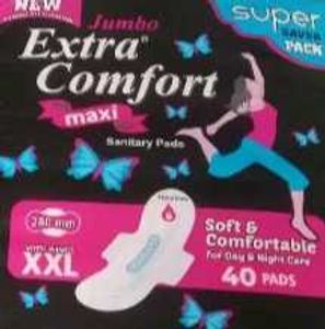 Extra Comfort Sanitary- 40 Pads XXL (Pack Of 2)