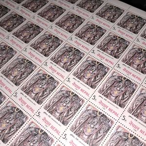 MNH-SheetOf50NepalStamps(1981)