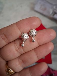 Floral Silver Earrings 92.5