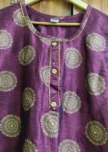 Beautifull Wine Colour Kurta 😍