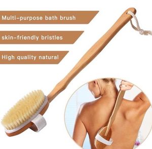 Wooden Back Exfoliator Brush