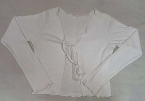 White Cardigan Top