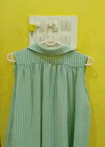 Striped Cold Shoulder Top
